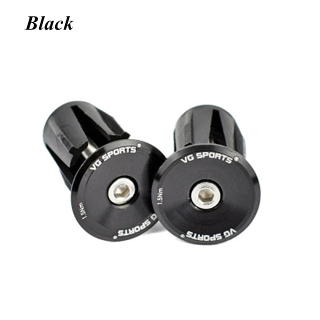 1 Pair Bicycle Grip Handlebar End Cap Aluminium Alloy Lock MTB Mountain Handle Bar Grips End Plugs for Bike Handlebar Accessory - KiwisLove