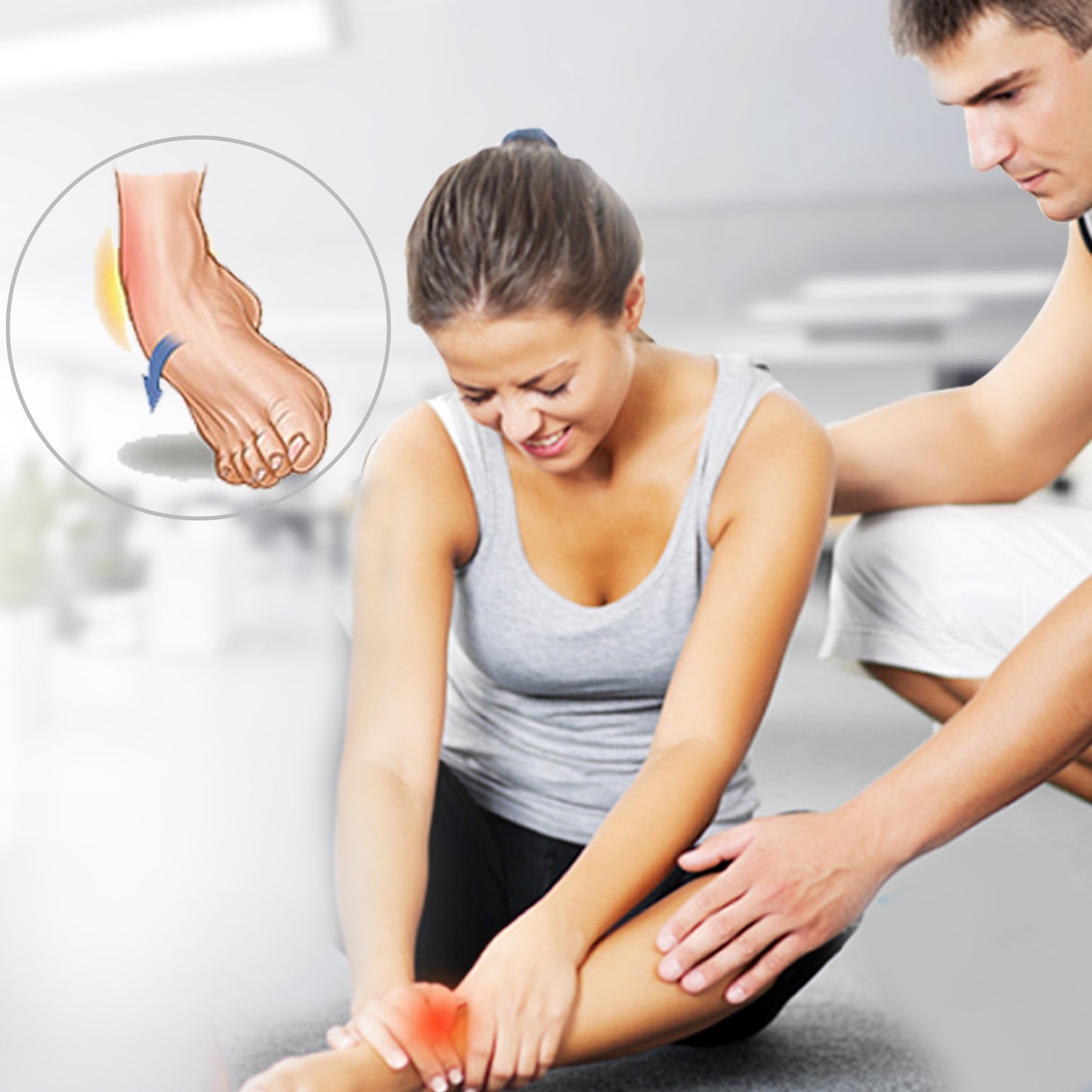 VELPEAU Ankle Support Adjustable Splint For Casts After Sprained Tendonitis Surgery - KiwisLove