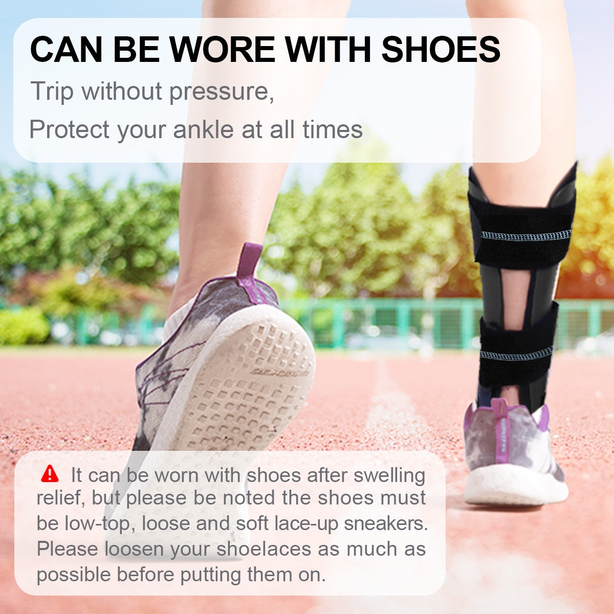 VELPEAU Ankle Support Adjustable Splint For Casts After Sprained Tendonitis Surgery - KiwisLove