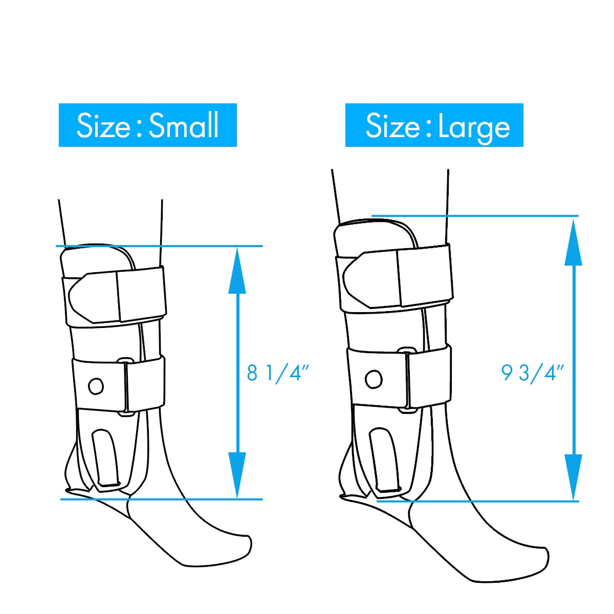 VELPEAU Ankle Support Adjustable Splint For Casts After Sprained Tendonitis Surgery - KiwisLove