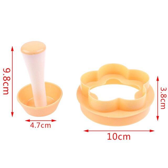 Pastry Dough Tamper Kit Kitchen Flower Round Cookie Cutter - KiwisLove