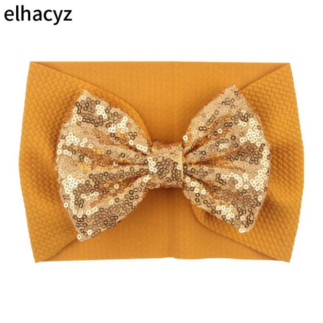 2021 NEW Big Bow Headband Pearl Flower Turban Girls Fabric Elastic Hair Band - KiwisLove