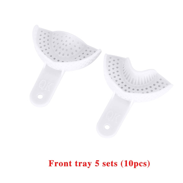 10Pcs/set Dental Impression Plastic Trays Without Mesh Tray - KiwisLove