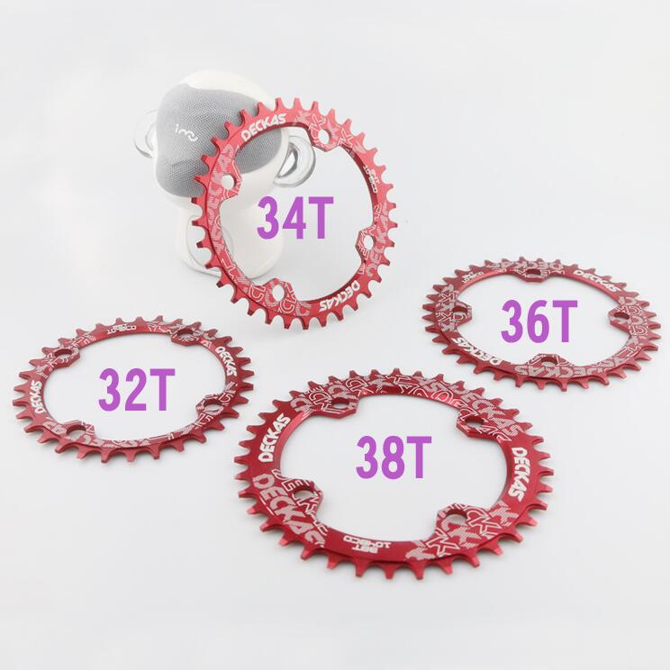 Deckas 104BCD Round Narrow Wide Chainring MTB Mountain bike bicycle 104BCD 32T 34T 36T 38T crankset Tooth plate Parts 104 BCD - KiwisLove