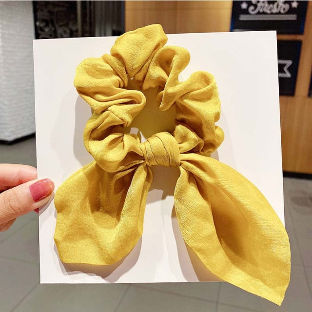 Vintage  Knot Pearls Elastic Hair Bands Sweet Headband Rubber Band Scrunchie - KiwisLove