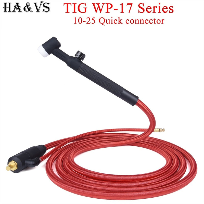 WP17F 17FV TIG Torch Quick Connector Gas-Electric Integrated Hose - KiwisLove