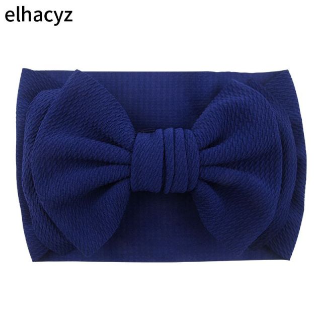 7'' Large Double Layer Hair Bow Headband Girls Summer Elastic Hair Bands - KiwisLove