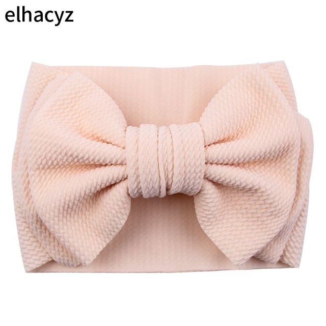 7'' Large Double Layer Hair Bow Headband Girls Summer Elastic Hair Bands - KiwisLove