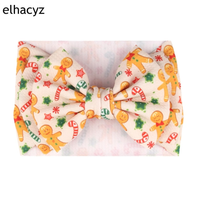 6''  Double Layer Hair Bow Headband Girls Summer Elastic Hair Bands - KiwisLove