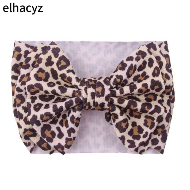 6''  Double Layer Hair Bow Headband Girls Summer Elastic Hair Bands - KiwisLove