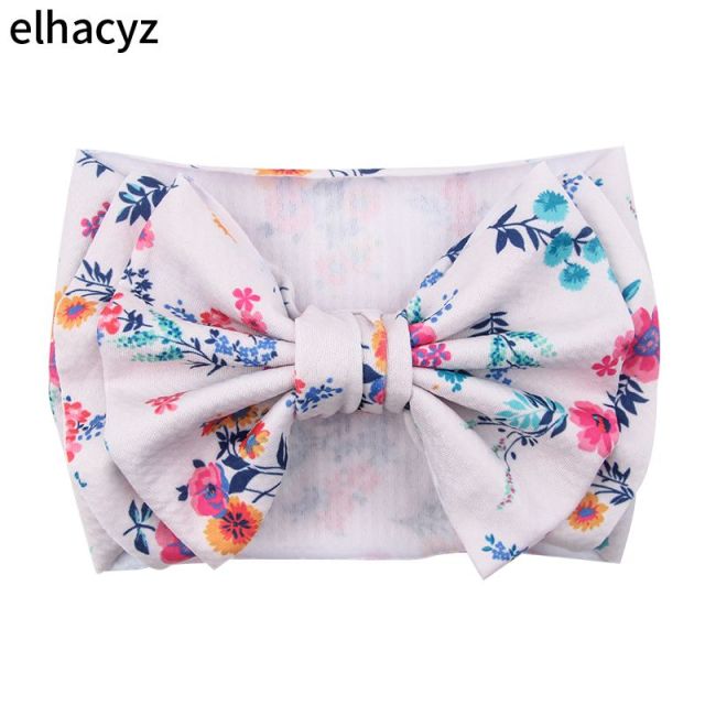 6''  Double Layer Hair Bow Headband Girls Summer Elastic Hair Bands - KiwisLove