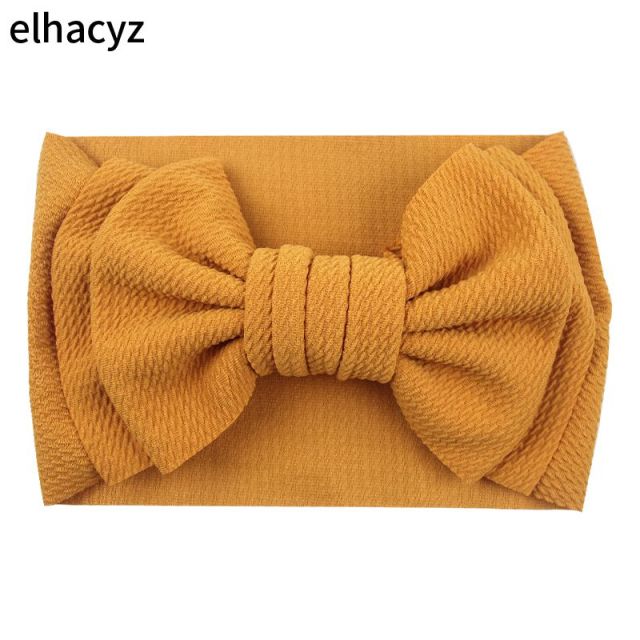 7'' Large Double Layer Hair Bow Headband Girls Summer Elastic Hair Bands - KiwisLove