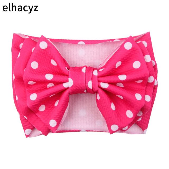 6''  Double Layer Hair Bow Headband Girls Summer Elastic Hair Bands - KiwisLove