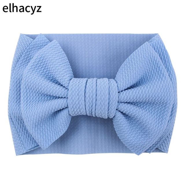 6''  Double Layer Hair Bow Headband Girls Summer Elastic Hair Bands - KiwisLove