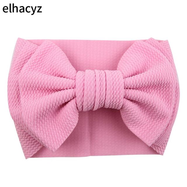 7'' Large Double Layer Hair Bow Headband Girls Summer Elastic Hair Bands - KiwisLove