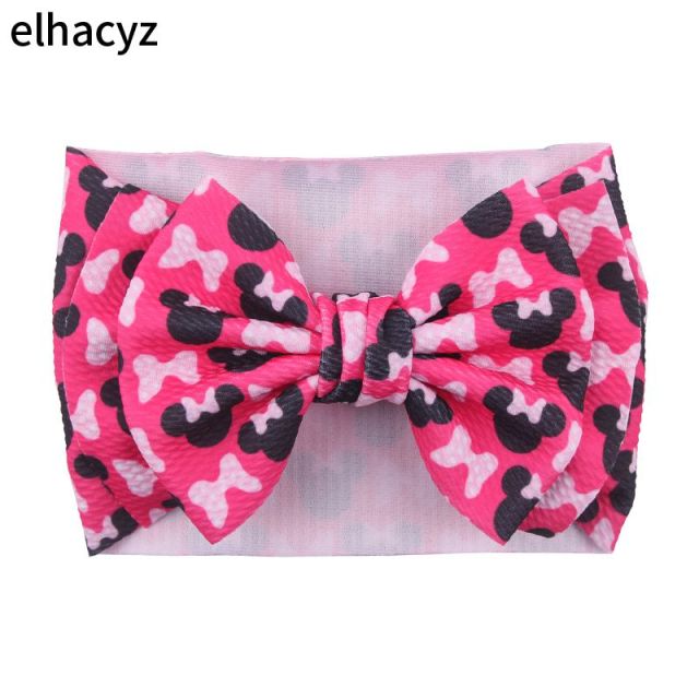 6''  Double Layer Hair Bow Headband Girls Summer Elastic Hair Bands - KiwisLove