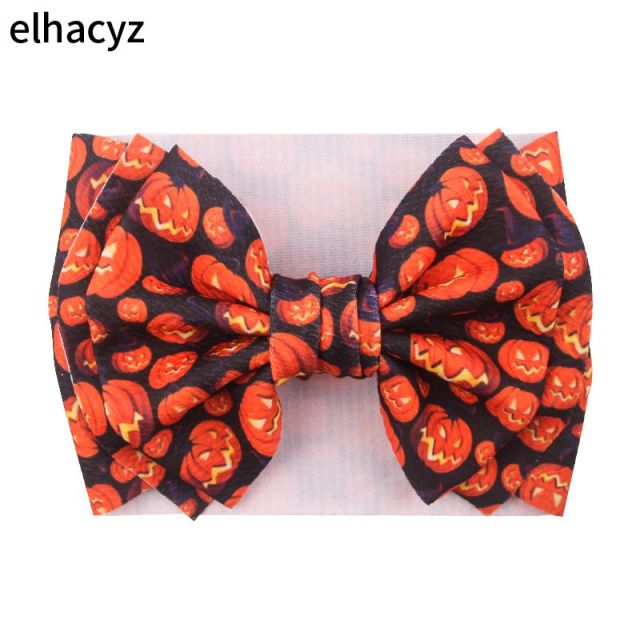 6''  Double Layer Hair Bow Headband Girls Summer Elastic Hair Bands - KiwisLove