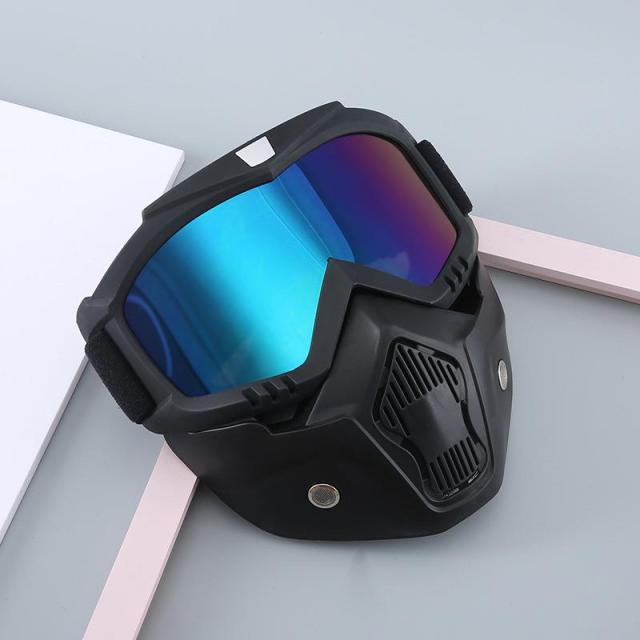 Cycling Glasses Detachable UV Protection Helmet Mask  MTB Cycling Eyewear - KiwisLove