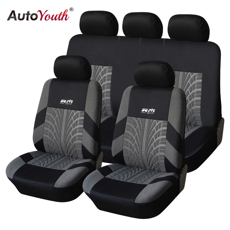 Universal Car Seat Cover Fit Most Cars with Tire Track Detail Car Styling Car Seat Protector - KiwisLove
