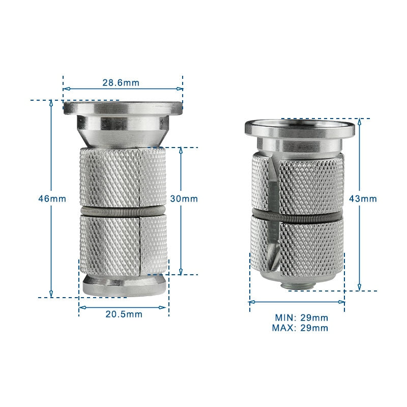 Deemount Bicycle Front Fork Mount Nuts MTB Fastening Expansion Bolts for 1 1/8" 28.6mm Steerer Threadless Fork - KiwisLove