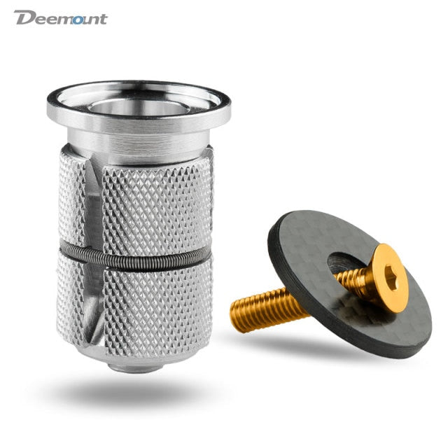 Deemount Bicycle Front Fork Mount Nuts MTB Fastening Expansion Bolts for 1 1/8" 28.6mm Steerer Threadless Fork - KiwisLove