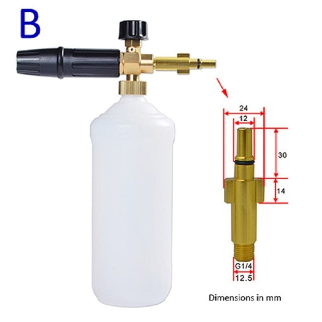 Car Wash Foam Gun Nozzle foam cannon foam generator Karcher Kranzle Interskol Elitech Huter Gerni Stihl High Pressure Washer - KiwisLove