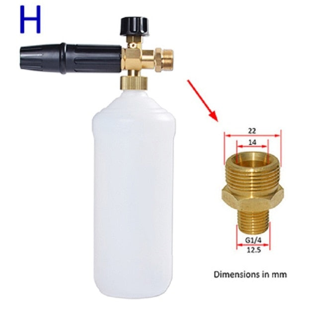 Car Wash Foam Gun Nozzle foam cannon foam generator Karcher Kranzle Interskol Elitech Huter Gerni Stihl High Pressure Washer - KiwisLove