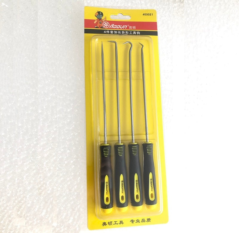 4Pcs Durable Car Hook Oil Seal O-Ring Seal Remover Pick Set Tools Car Hook Craft Hand Tools Remover Pick Set - KiwisLove