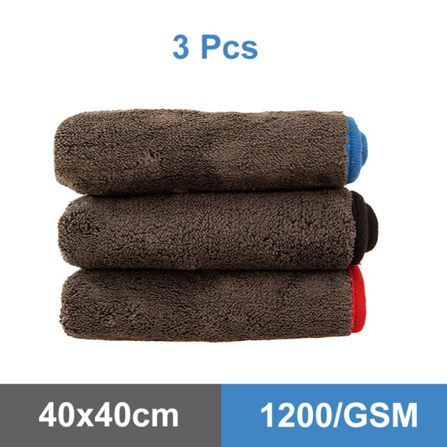 Car Cleaning Towel 1200GSM Car Detailing  Microfiber Drying - KiwisLove