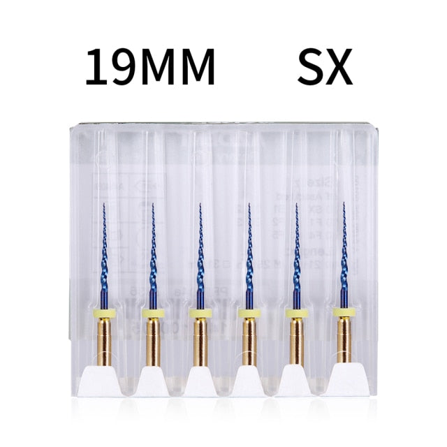 6pcs/pack 25mm,SX Dental Files Root Canal Dental Engine Use Rotary - KiwisLove