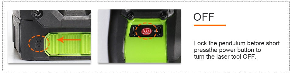 Huepar  901CR 5 Lines 3D Cross Line Laser Level Red Beam Vertical Horizontal Lasers - KiwisLove