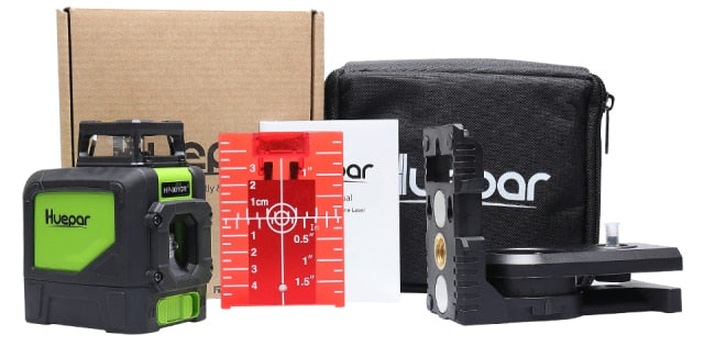 Huepar  901CR 5 Lines 3D Cross Line Laser Level Red Beam Vertical Horizontal Lasers - KiwisLove