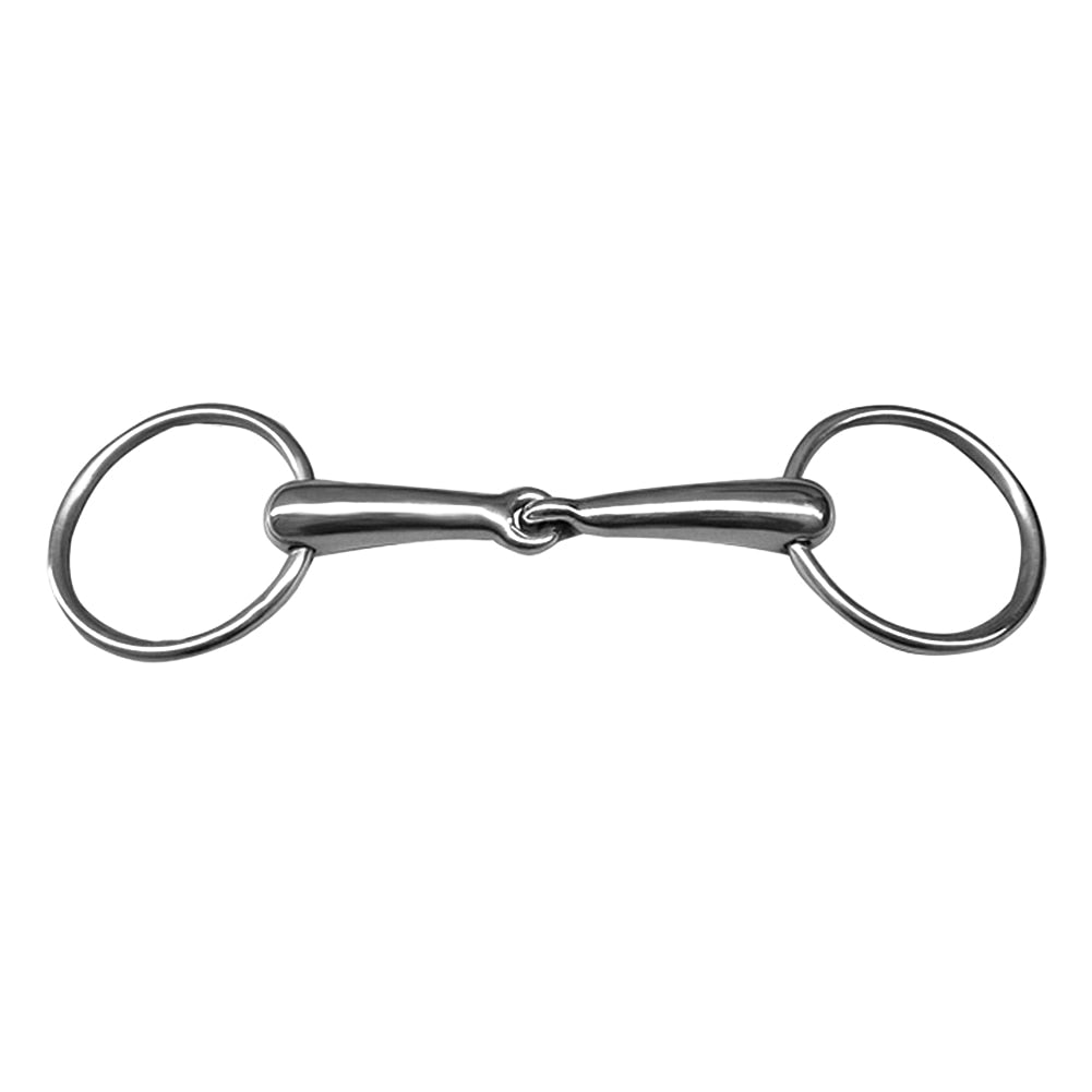 Mini Equipment Snaffle Bit Hollowed Horse Loose Ring Curved Mouth Accessories Polished Durable Stainless Steel Portable - KiwisLove