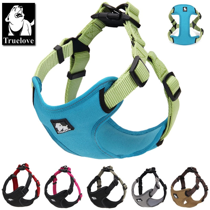 Truelove Padded Reflective Dog harness Vest  Adjustable No Pulling Pet Harnesses for Small Medium Dog TLH5951 - KiwisLove