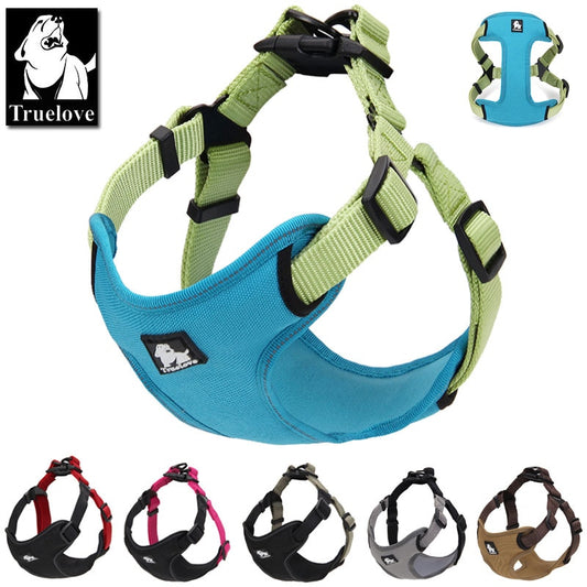 Truelove Padded Reflective Dog harness Vest  Adjustable No Pulling Pet Harnesses for Small Medium Dog TLH5951 - KiwisLove