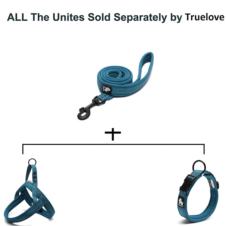 Truelove Soft Mesh Padded Nylon Dog Harness Vest 3M Reflective Security Dog Collar Easy Put On Pet Harness Pull-resistan 5 Color - KiwisLove