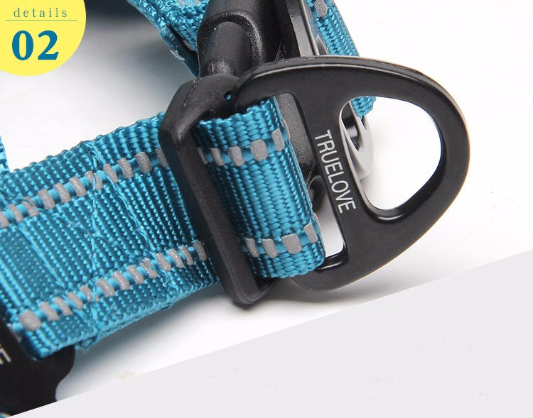 Truelove Adjustable Easy on Dog harness  3M Reflective  Halter Protective Nylon - KiwisLove