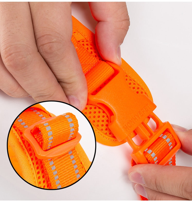 TRUELOVE Dog Harness Nylon Reflective Comfortable and Breathable Explosion-proof Small Medium Large Outdoor Camping HP5652 - KiwisLove