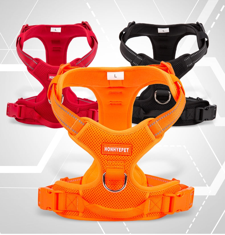 TRUELOVE Dog Harness Nylon Reflective Comfortable and Breathable Explosion-proof Small Medium Large Outdoor Camping HP5652 - KiwisLove
