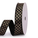 Gift Ribbon Satin Stars/With Love/Love You/Thank You Gold Foil Printed For Gift Wrapping Decoration DIY Craft - KiwisLove