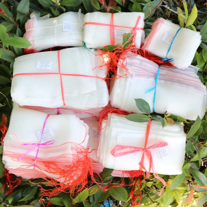 Nylon Grow Fruit Protection Bags With Drawstring  Reusable Mesh Pest Control - KiwisLove