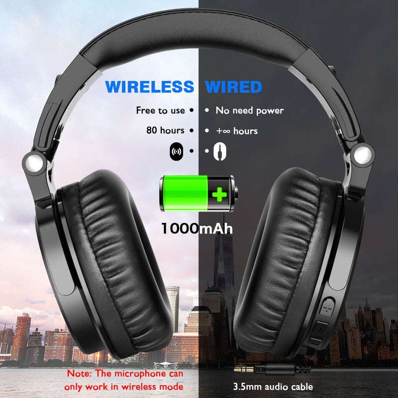 Oneodio Bluetooth Wireless Headphones With Microphone 80Hrs Foldable - KiwisLove