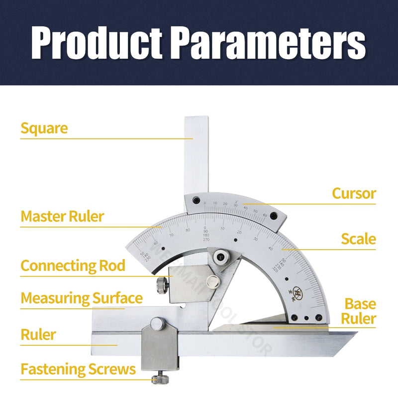 320 Degree Universal Angle Ruler Bevel Protractor Measuring Instrument - KiwisLove