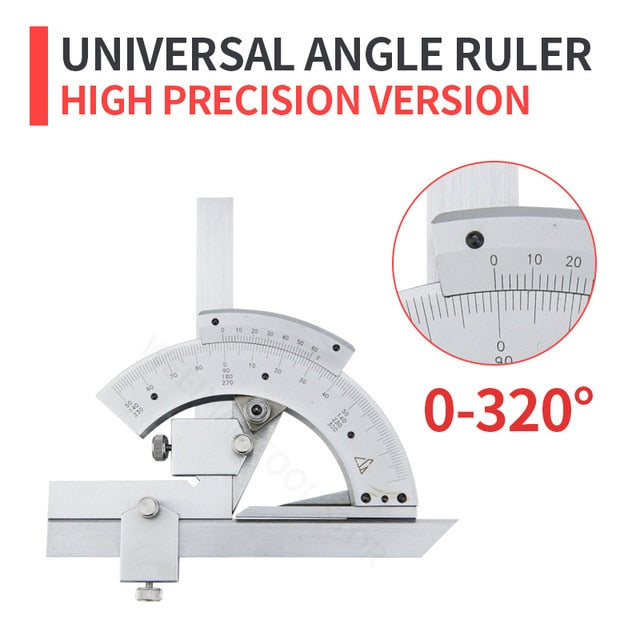 320 Degree Universal Angle Ruler Bevel Protractor Measuring Instrument - KiwisLove