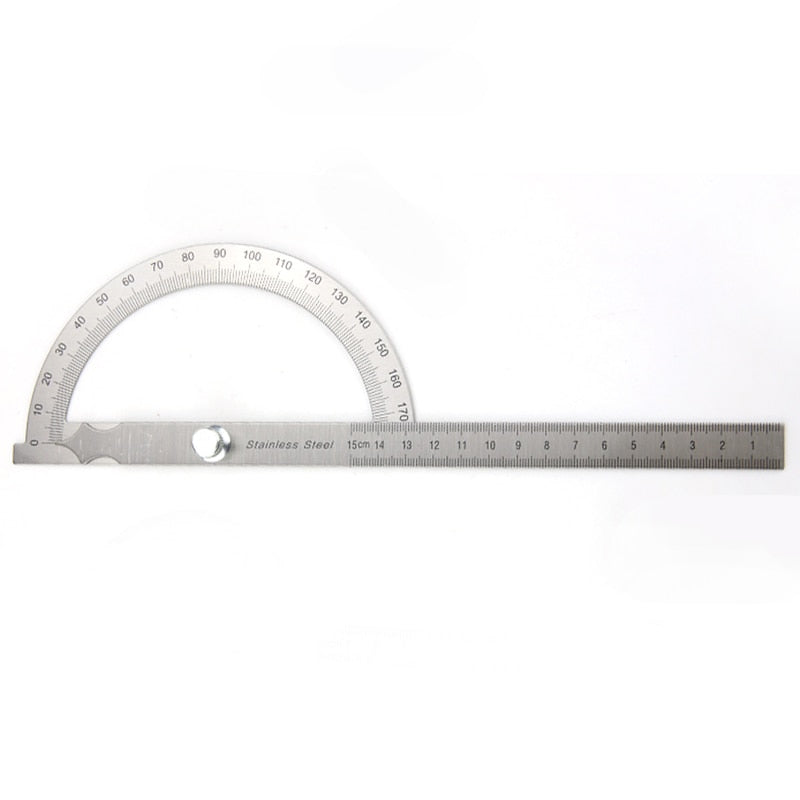 180 Degree Protractor Goniometer Adjustable Metal Arm Angle Ruler - KiwisLove