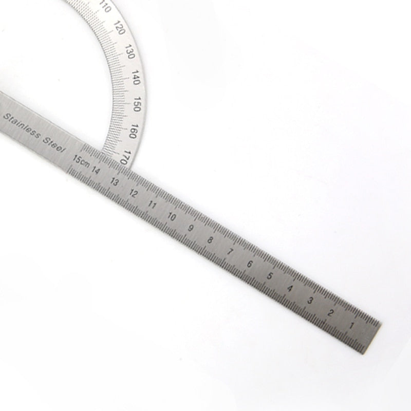 180 Degree Protractor Goniometer Adjustable Metal Arm Angle Ruler - KiwisLove