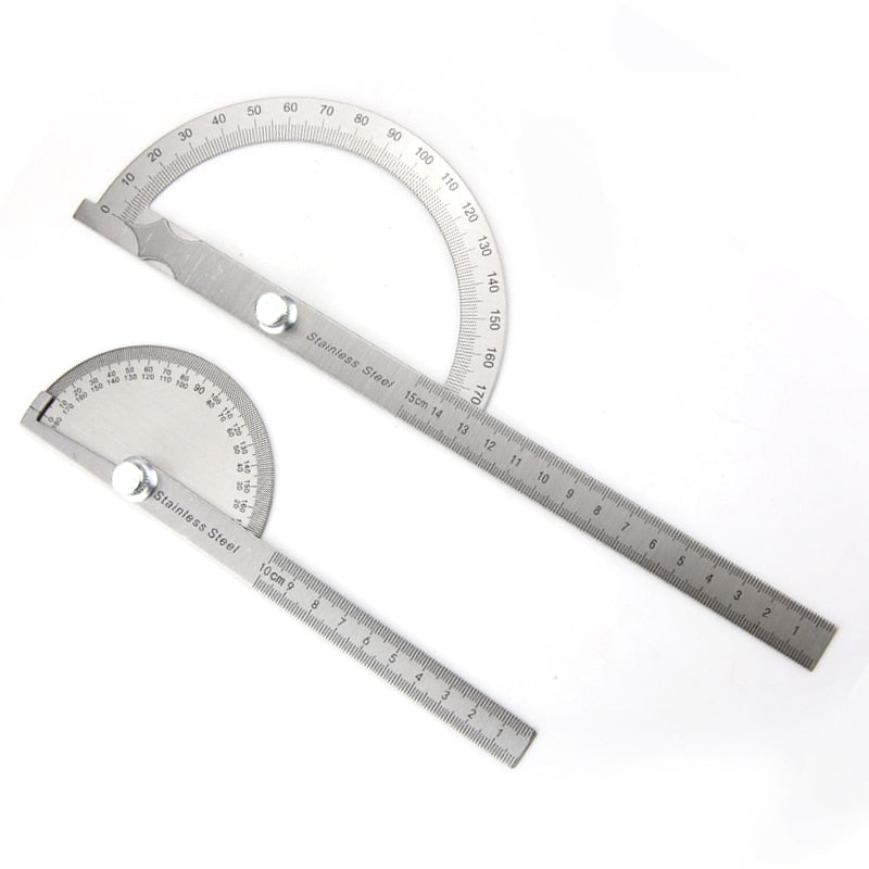 180 Degree Protractor Goniometer Adjustable Metal Arm Angle Ruler - KiwisLove