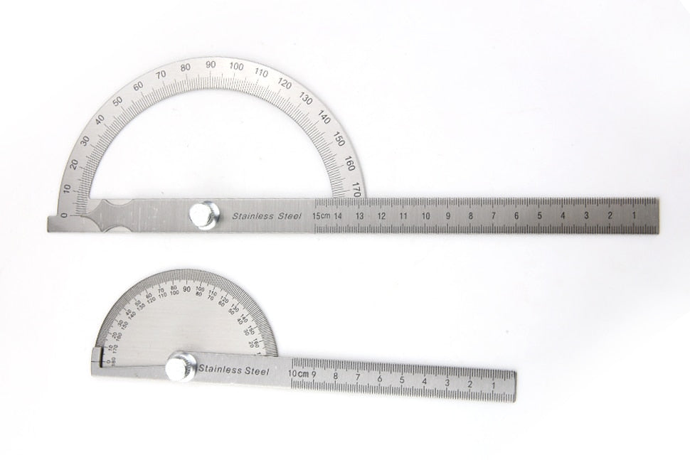 180 Degree Protractor Goniometer Adjustable Metal Arm Angle Ruler - KiwisLove