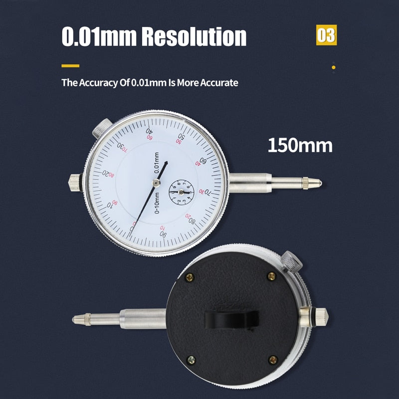 Dial Indicator Precision 0.01mm Dial Bore Gauge Indicator Micrometer - KiwisLove
