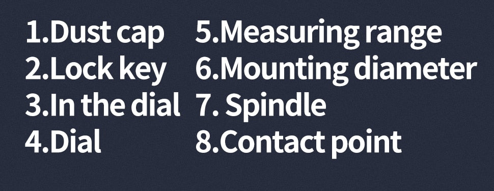 Dial Indicator Precision 0.01mm Dial Bore Gauge Indicator Micrometer - KiwisLove